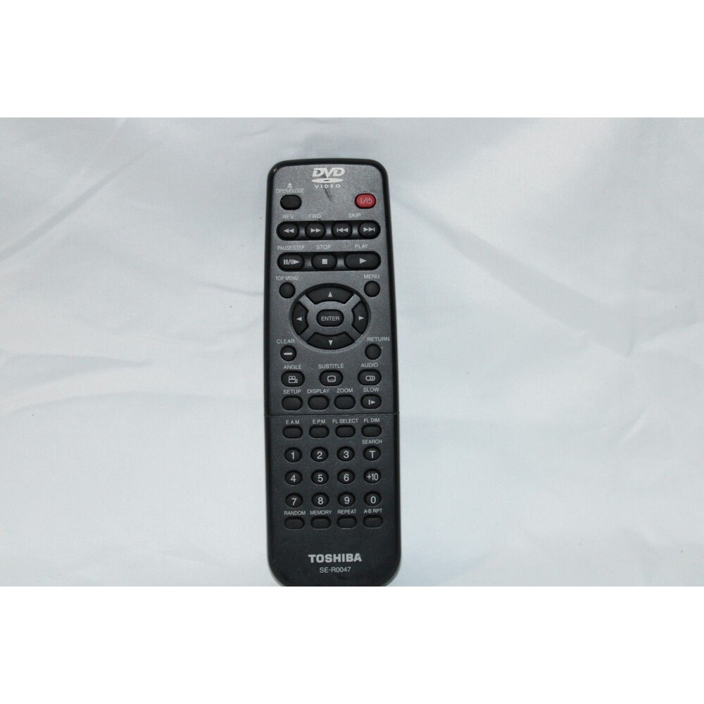 Toshiba SE-R0047 TV Remote Control OEM For DVD Players SD-1700 SD-K620KU SD-K610